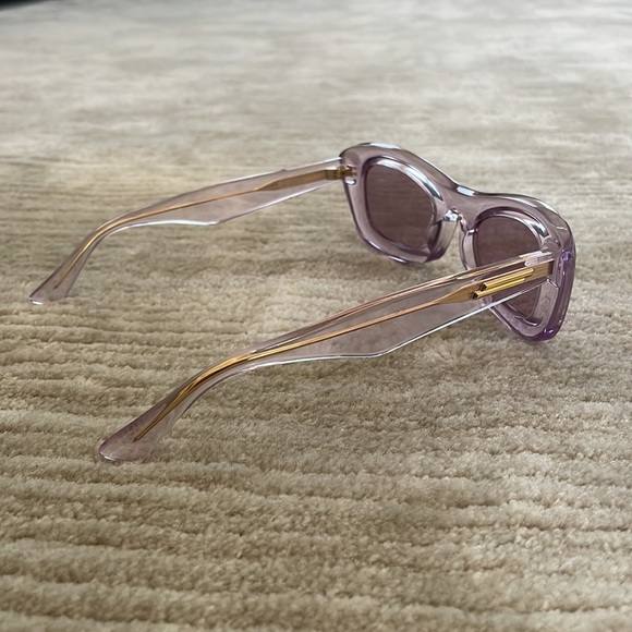BNIB Bottega Veneta transparent rectangle frame sunglasses - Picture 5 of 11